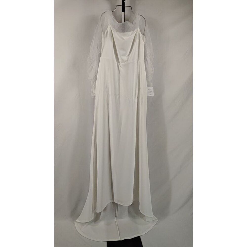 Lulu's White Cowl Neck Slip Dress